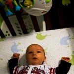 Eli Marveling At His New Mobile