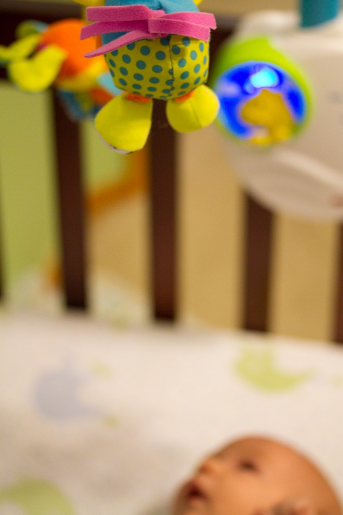 Eli watching his mobile