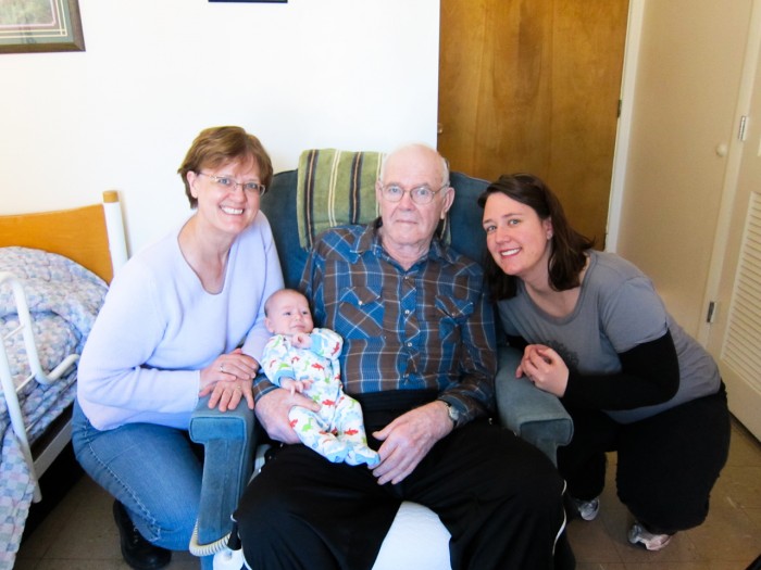 Eli Visits Great Grandpa