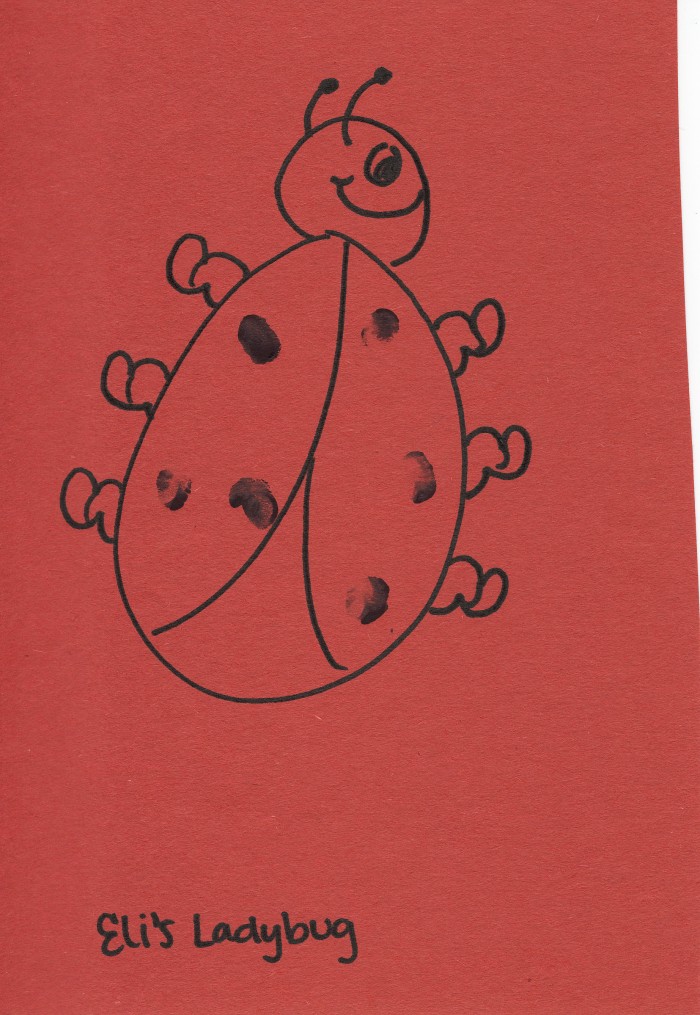 Eli's First Art - Ladybug
