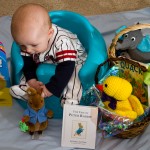Eli Reaches For Peter Rabbit