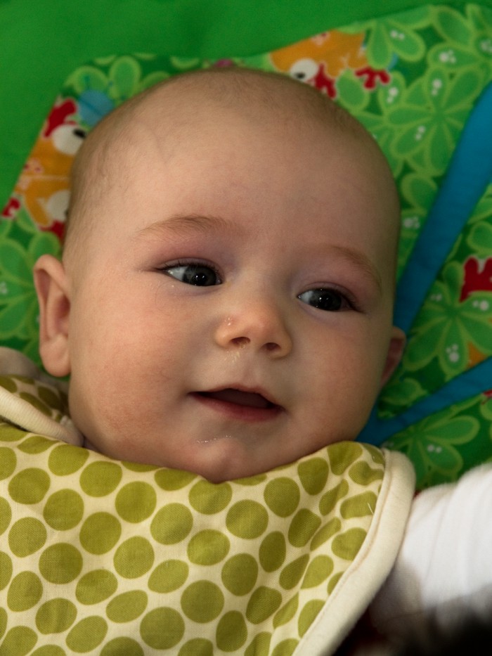 Eli Smiling For The Camera