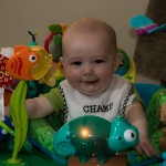 Eli Playing In His Exersaucer