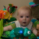 Eli Playing In His Exersaucer