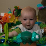 Eli Playing In His Exersaucer