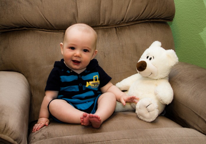 Eli Smiling For the Camera