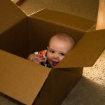 Eli Having a Blast in a Box