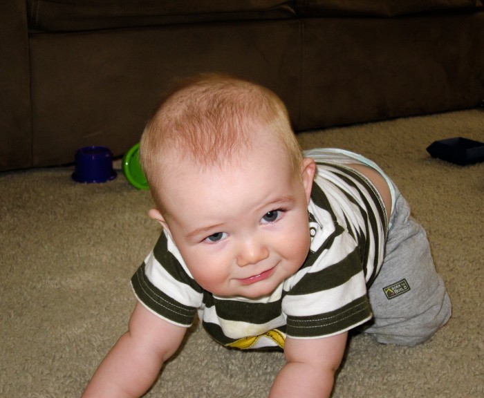 Eli Taking His First Crawl