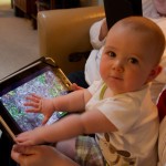 Eli Plays With Aunt Stephanie's iPad
