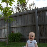 Eli Outside At 7 Months Old