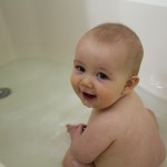 Eli Enjoys His Big Boy Bath