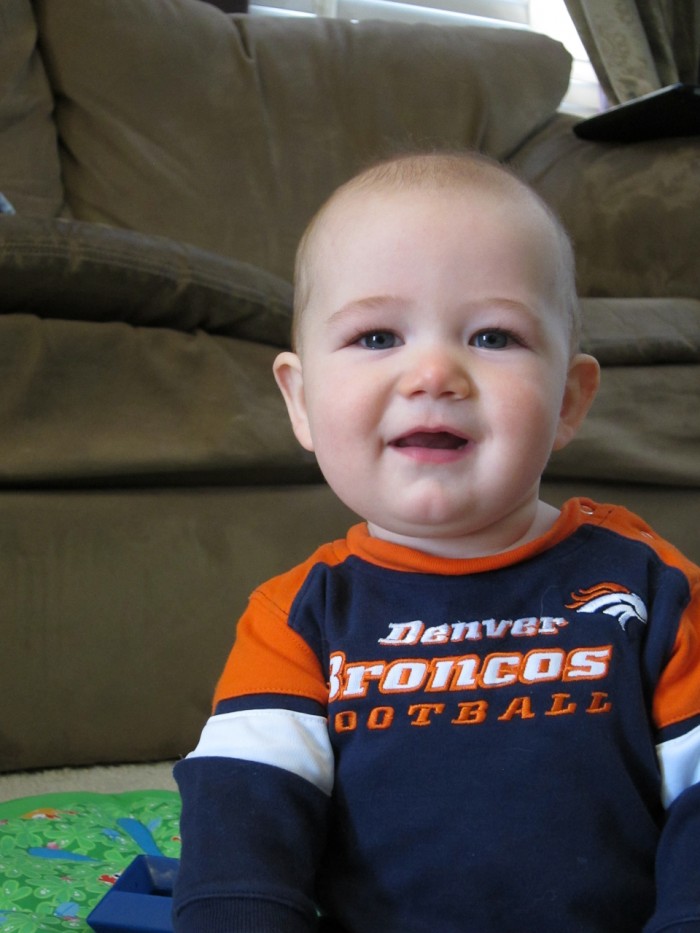 Eli Smiling for the Camera