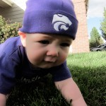 Eli giving it a go on the grass.