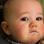 Eli pauses with his messy face