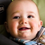 Eli Smiling Big with a Dirty Face