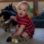 Eli Plays With Metal Bowls