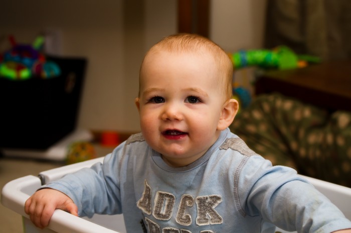 Eli checking out the camera